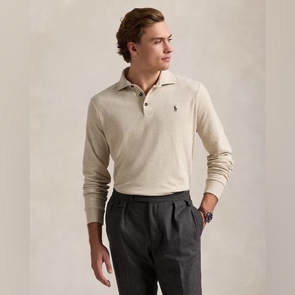 Polo Ralph Lauren Luxury Classic Fit Long Sleeve Polo-Collar Shirt, Size 3XL - Picture 3 of 7